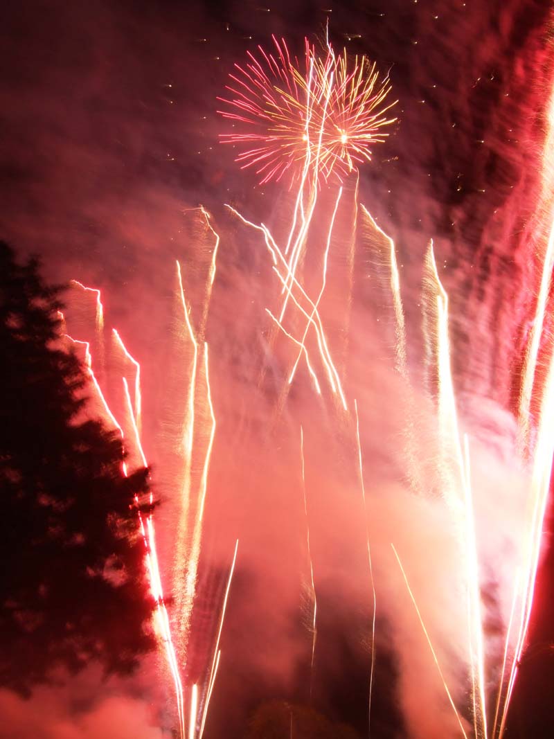 photo of fireworks at the July 4, 2012 Concert and Fireworks Show